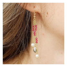 Charger l&#39;image dans la galerie, Boucles d&#39;oreilles Red Oleander
