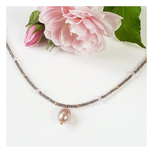 Collier Rose Poudrée